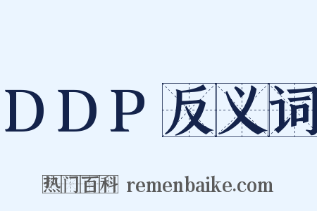 DDP反义词是什么意思的图片